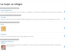 Tablet Screenshot of lamujerunmilagro.blogspot.com