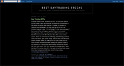 Desktop Screenshot of bestdaytradingstocks.blogspot.com