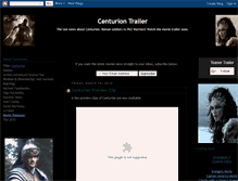 Tablet Screenshot of centurion-movie-trailer.blogspot.com