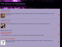 Tablet Screenshot of churchofteeceeism.blogspot.com