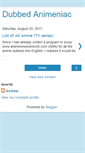 Mobile Screenshot of dubbed-animeniac.blogspot.com