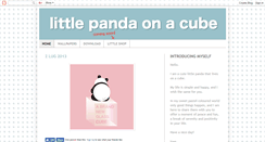 Desktop Screenshot of littlepandaonacube.blogspot.com