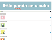 Tablet Screenshot of littlepandaonacube.blogspot.com