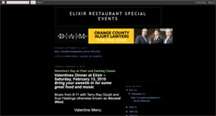 Desktop Screenshot of elixir-restaurant-entertainment.blogspot.com