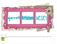 Tablet Screenshot of garrettandkristen.blogspot.com