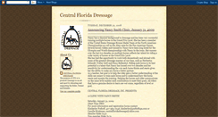 Desktop Screenshot of centralfloridadressage.blogspot.com