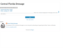 Tablet Screenshot of centralfloridadressage.blogspot.com