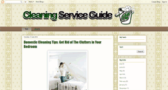 Desktop Screenshot of cleaningserviceguide.blogspot.com