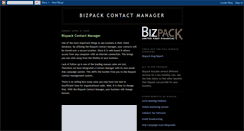 Desktop Screenshot of bizpackcontactmanager.blogspot.com