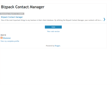 Tablet Screenshot of bizpackcontactmanager.blogspot.com