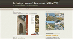 Desktop Screenshot of casarurallabodega.blogspot.com