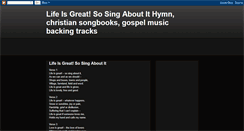 Desktop Screenshot of lifeisgreatsosingaboutithymn.blogspot.com