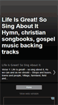 Mobile Screenshot of lifeisgreatsosingaboutithymn.blogspot.com