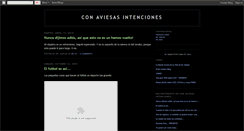 Desktop Screenshot of conaviesasintenciones.blogspot.com