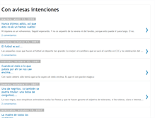 Tablet Screenshot of conaviesasintenciones.blogspot.com