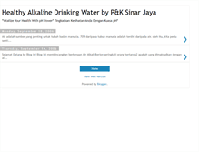 Tablet Screenshot of healthyalkalinewater-pksinarjaya.blogspot.com