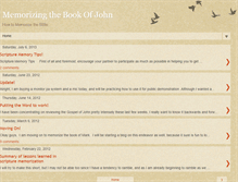 Tablet Screenshot of memorizingthebookofjohn.blogspot.com