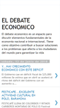 Mobile Screenshot of eldebateeconomico.blogspot.com