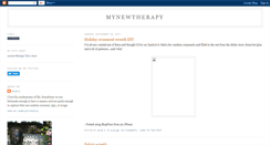 Desktop Screenshot of mynewtherapy.blogspot.com