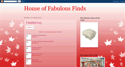 Desktop Screenshot of houseoffabulousfinds.blogspot.com