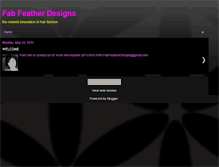 Tablet Screenshot of fabfeatherdesigns.blogspot.com