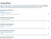 Tablet Screenshot of dreamofitaly.blogspot.com