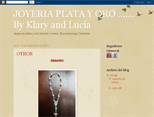 Tablet Screenshot of joyeriaplatayoro.blogspot.com