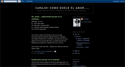 Desktop Screenshot of carajocomodueleelamor.blogspot.com