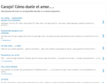 Tablet Screenshot of carajocomodueleelamor.blogspot.com