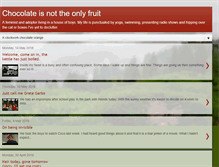 Tablet Screenshot of chocolateisnottheonlyfruit.blogspot.com