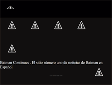 Tablet Screenshot of batmancontinues.blogspot.com