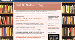 Desktop Screenshot of firstdonoharmblog.blogspot.com