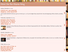 Tablet Screenshot of firstdonoharmblog.blogspot.com