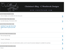 Tablet Screenshot of cwestbrookdesigns.blogspot.com