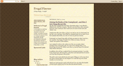 Desktop Screenshot of frugal-finesse.blogspot.com