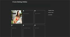 Desktop Screenshot of ilovedatingonline.blogspot.com