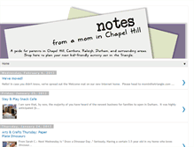 Tablet Screenshot of mominchapelhill.blogspot.com