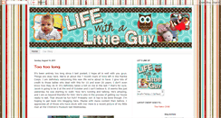 Desktop Screenshot of lifewithalittleguy.blogspot.com