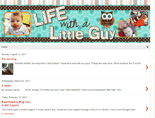 Tablet Screenshot of lifewithalittleguy.blogspot.com