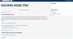 Desktop Screenshot of kuchinghomestay.blogspot.com