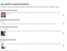 Tablet Screenshot of myworldispaintedyellow.blogspot.com