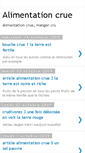 Mobile Screenshot of alimentation-crue.blogspot.com
