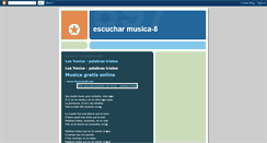 Desktop Screenshot of escucharmusica-8.blogspot.com