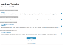 Tablet Screenshot of lazytheories.blogspot.com