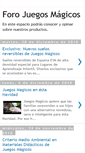 Mobile Screenshot of forojuegosmagicos.blogspot.com