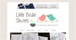 Desktop Screenshot of littlebirdiesecrets.blogspot.com
