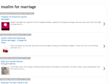 Tablet Screenshot of muslimsformarriage.blogspot.com