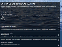 Tablet Screenshot of lavidadelastortugasmarinas.blogspot.com