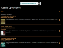 Tablet Screenshot of justiciaoposiciones.blogspot.com