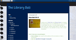 Desktop Screenshot of librarygals.blogspot.com